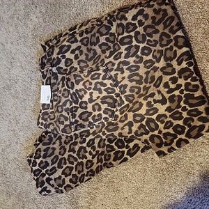 Lane Bryant Signature Fit Skinny Mid-Rise Jeans, Leopard Print, 16W